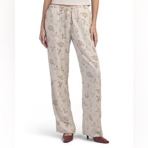 Women's Cream linen summer Pants